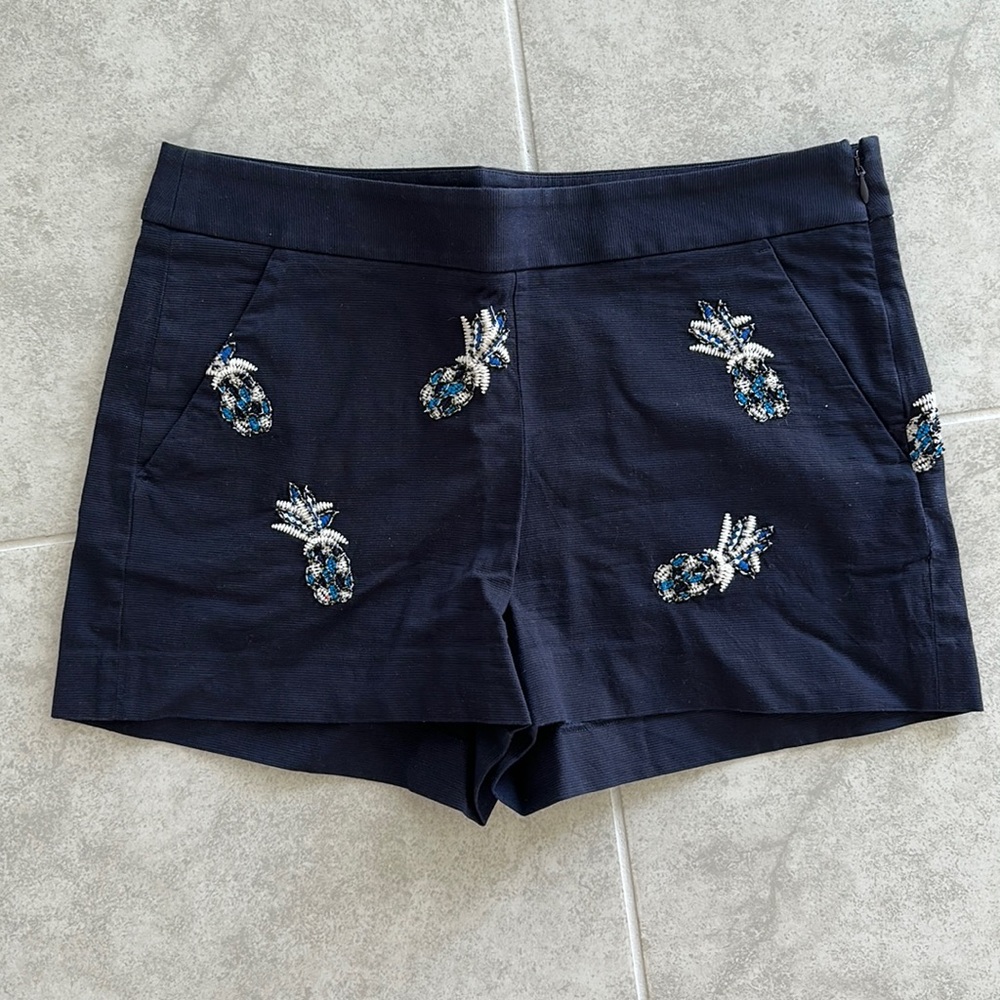 Ann Taylor Loft Size 4 Embroidered Shorts